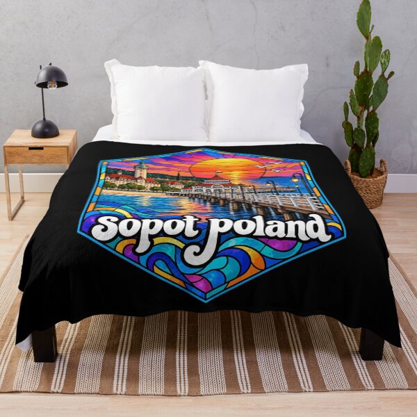 Item preview, Sopot Trojmiasto Poland Stained Glass Travel designed and sold by TomFrontierArt.