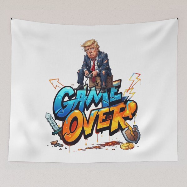 Item preview, Sad Trump Gamer "Game Over" Graffiti Art designed and sold by Alaric4you.