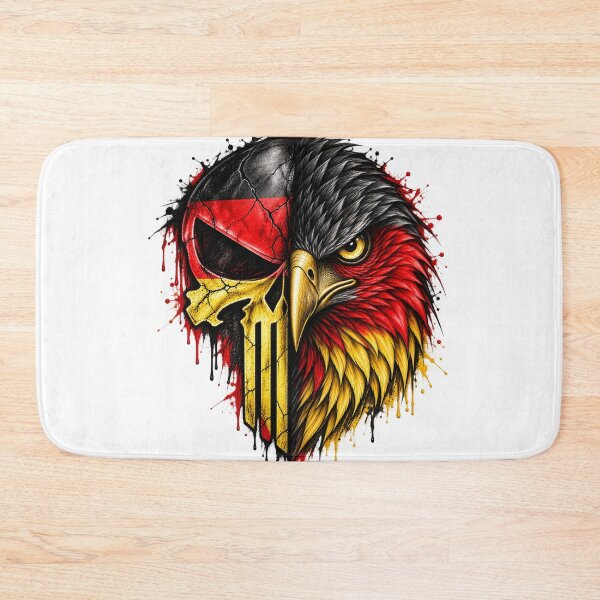 Item preview, Skull and eagle in black, red, and gold designed and sold by Sascha-Heiko.