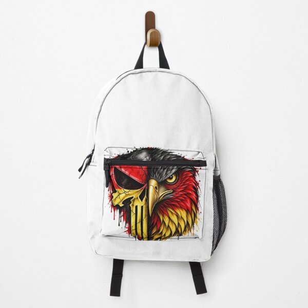 Item preview, Skull and eagle in black, red, and gold designed and sold by Sascha-Heiko.