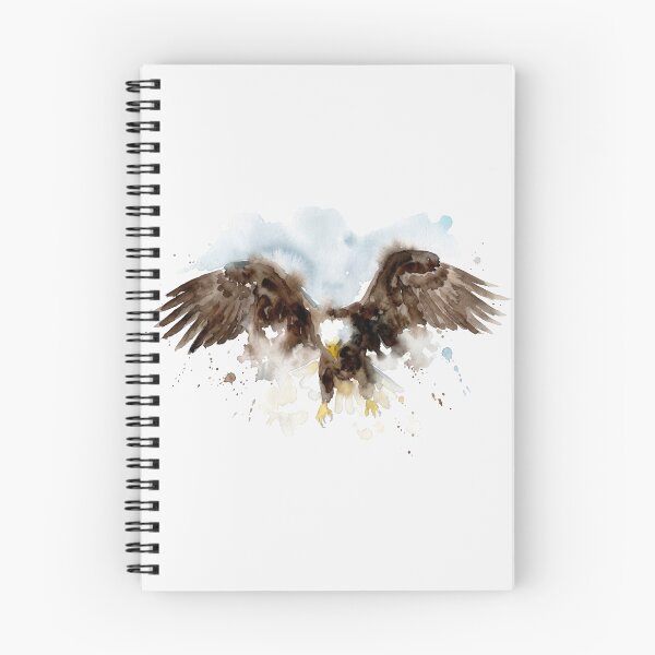 Item preview, Majestic Soaring Bald Eagle Watercolor Art designed and sold by caracatita75.