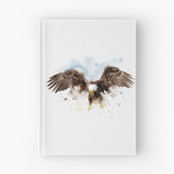 Item preview, Majestic Soaring Bald Eagle Watercolor Art designed and sold by caracatita75.