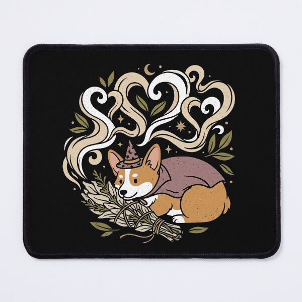 Item preview, Witch Corgi Herbal Sage Smudge Cloak Magic Cottagecore Halloween Shirt designed and sold by TeNovaStudio ⭐⭐⭐⭐⭐.