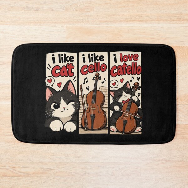 Item preview, I like cat, i like cello, i love catello designed and sold by Konvero.