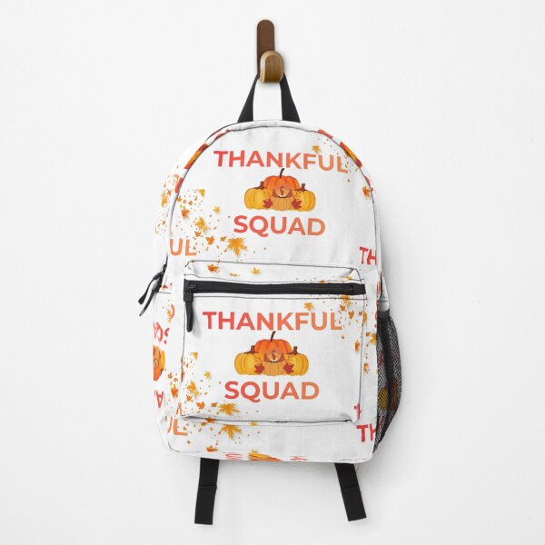 Item preview, Thankful Squad Autumn Leaves Pumpkin Turkey Thanksgiving Day designed and sold by VibranPalette.
