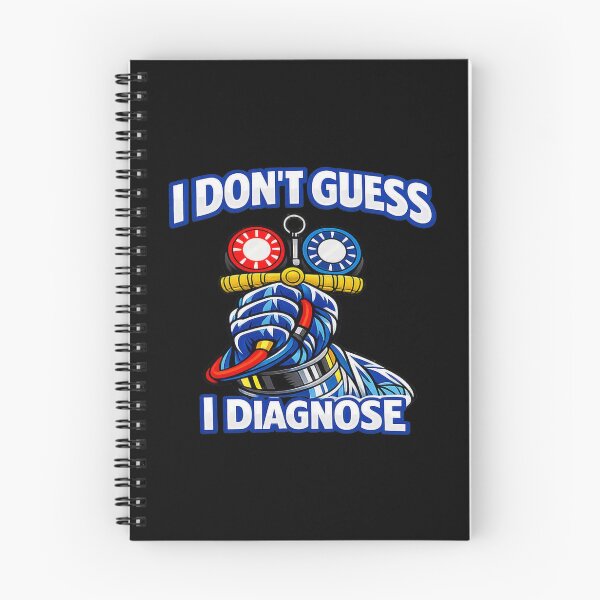Item preview, HVAC Tech Manifold Gauge “I Don’t Guess, I Diagnose” Design designed and sold by FrozenHeat97.