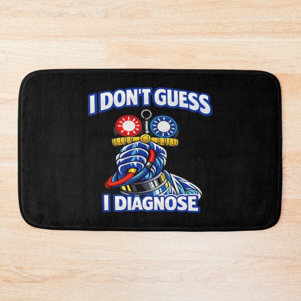 Item preview, HVAC Tech Manifold Gauge “I Don’t Guess, I Diagnose” Design designed and sold by FrozenHeat97.