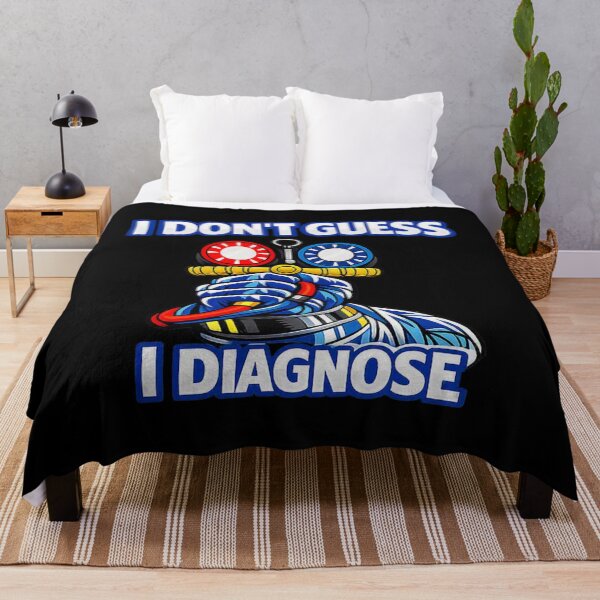Item preview, HVAC Tech Manifold Gauge “I Don’t Guess, I Diagnose” Design designed and sold by FrozenHeat97.