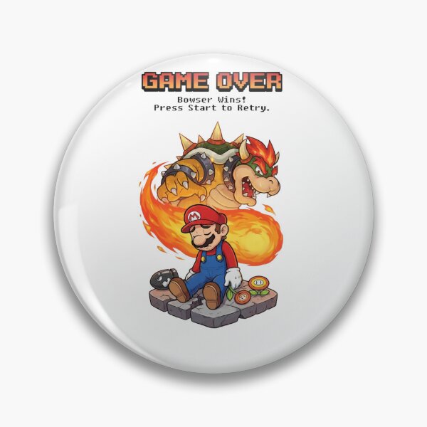Item preview, Defeated Gamer Hero Game Over Retro Mashup designed and sold by Alaric4you.