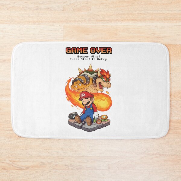 Item preview, Defeated Gamer Hero Game Over Retro Mashup designed and sold by Alaric4you.
