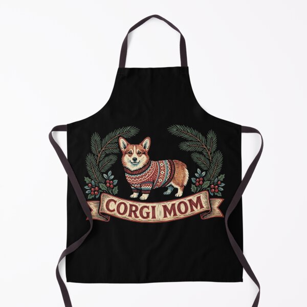 Item preview, Vintage Corgi Mom Winter Sweater Pine Holly Dog Lover Holiday Shirt    designed and sold by TeNovaStudio.