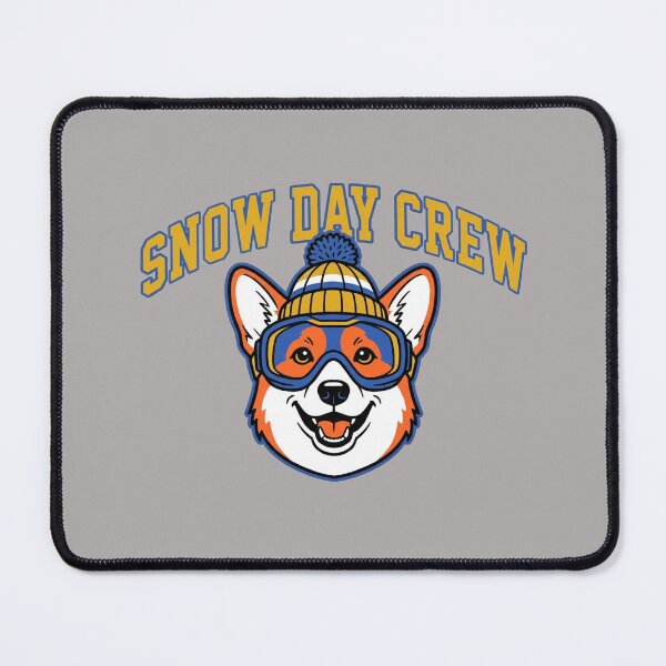 Item preview, Snow Day Crew Ski Corgi Goggles Winter Beanie Dog Lover Graphic Shirt designed and sold by TeNovaStudio.