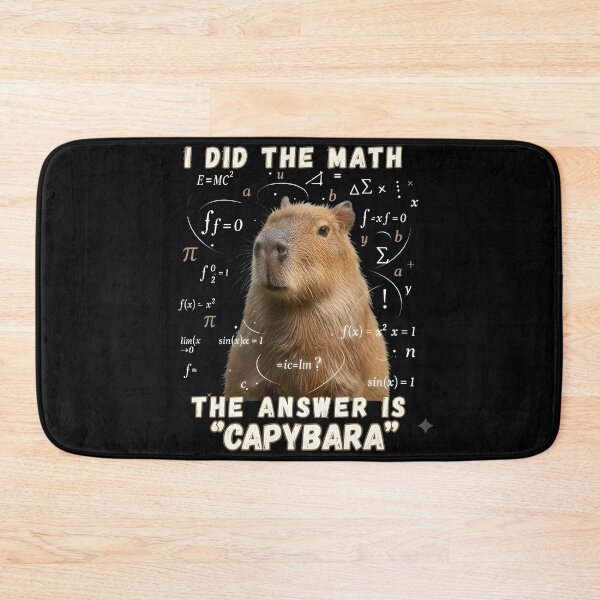 Item preview, Funny Capybara Math Meme: I Did The Math The Answer Is Capybara Graphic designed and sold by The Funky Sprunki.