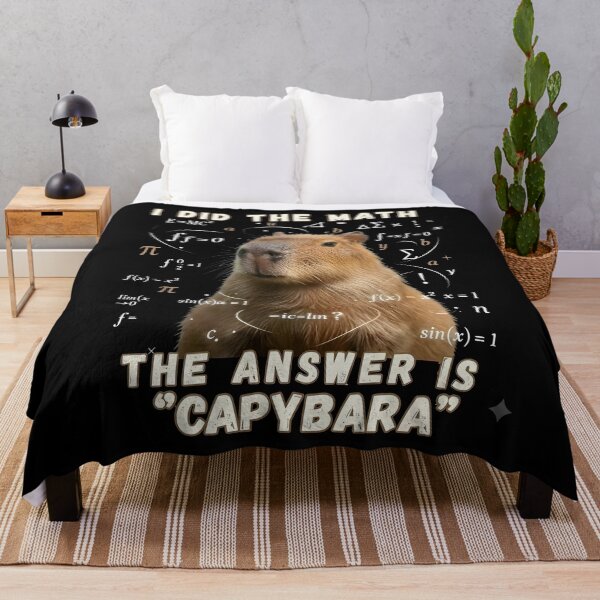Item preview, Funny Capybara Math Meme: I Did The Math The Answer Is Capybara Graphic designed and sold by The Funky Sprunki.