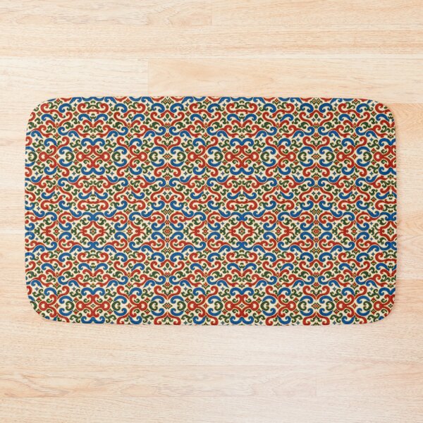 Item preview, Mongolian Ever Ugalz Horn Scroll — Traditional Seamless Pattern designed and sold by Larkfound Studio.