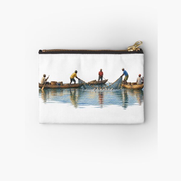 Item preview, Lake Kivu Fishing Crew Digital Watercolour designed and sold by FurusatoGallery.