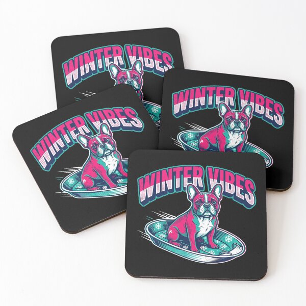 Item preview, Winter Vibes French Bulldog Sledding Snow Dog Lover Graphic Shirt    designed and sold by TeNovaStudio.