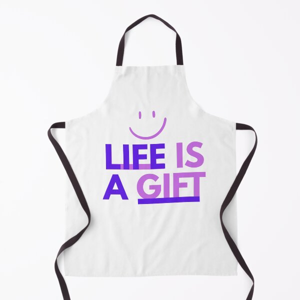 Item preview, Life Is A Gift Positive Quote Typography With Smiley Face designed and sold by serotonin75114.