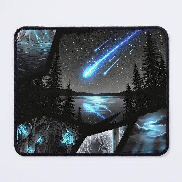 Item preview, Dark Fantasy Landscape – Celestial Night Sky designed and sold by ElagoozArt.