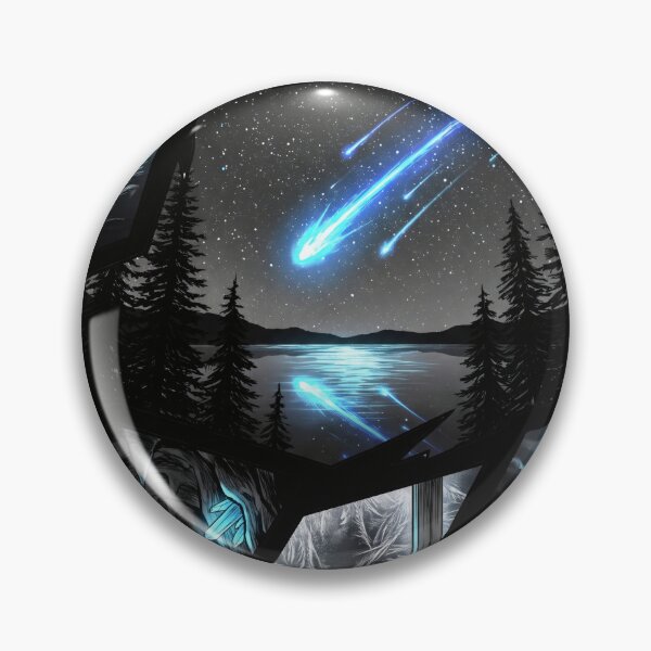 Item preview, Dark Fantasy Landscape – Celestial Night Sky designed and sold by ElagoozArt.