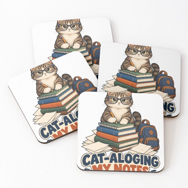 Item preview, Cat-ALOGING My Notes Funny Cat College Student Study Humor designed and sold by Print-Mingle01.