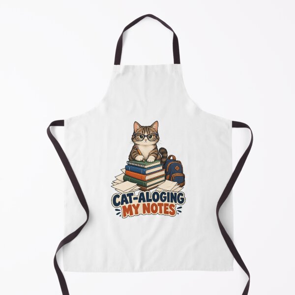 Item preview, Cat-ALOGING My Notes Funny Cat College Student Study Humor designed and sold by Print-Mingle01.