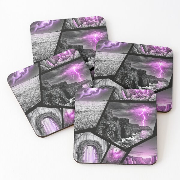 Item preview, Mystical Purple Fantasy Landscape designed and sold by ElagoozArt.
