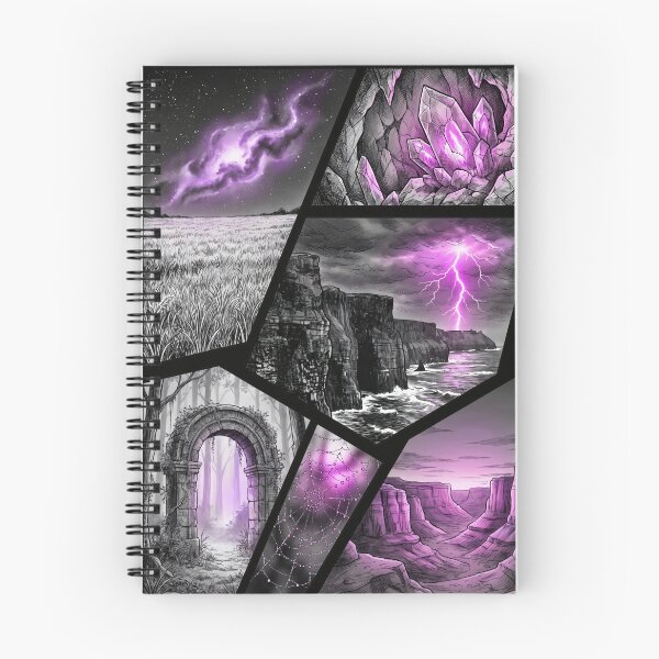 Item preview, Mystical Purple Fantasy Landscape designed and sold by ElagoozArt.