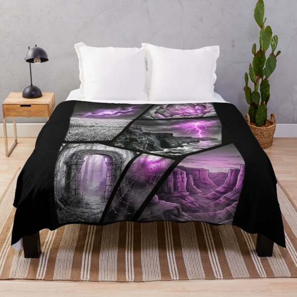 Item preview, Mystical Purple Fantasy Landscape designed and sold by ElagoozArt.