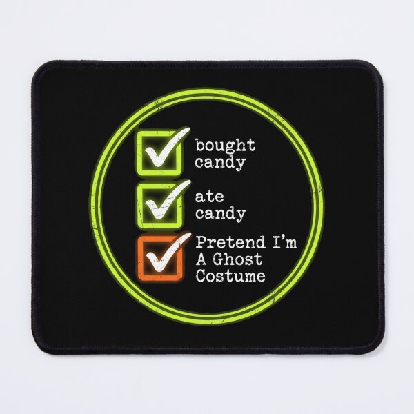 Item preview, Pretend I'm A Ghost Costume Checklist Funny Halloween Candy Graphic Shirt designed and sold by TeNovaStudio.