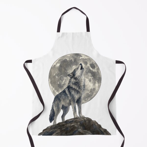 Item preview, Wolf Full Moon Watercolor designed and sold by STOXT.