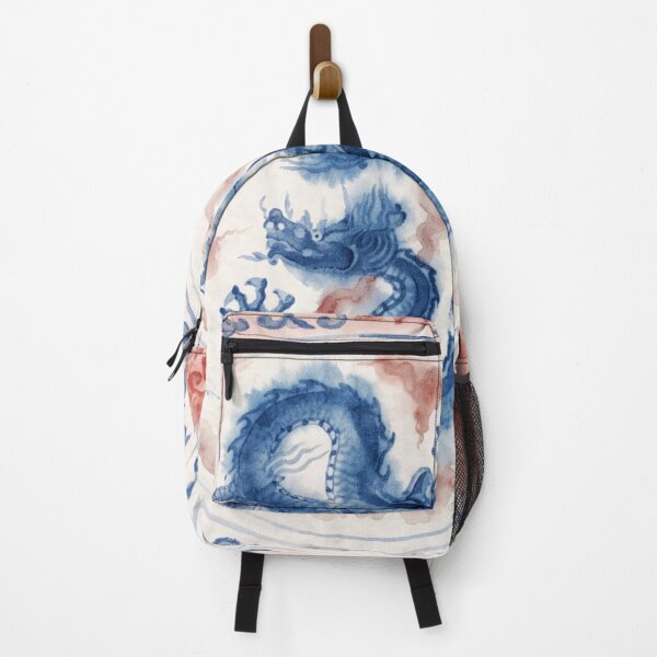 Item preview, Chinese Dragon Blue and Red Porcelain Watercolor designed and sold by Fani*.
