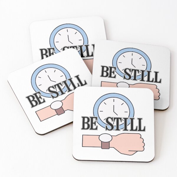 Item preview, Be Still Clock Watch Mindfulness Christian Quote designed and sold by LensDyn™.