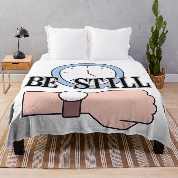 Item preview, Be Still Clock Watch Mindfulness Christian Quote designed and sold by LensDyn™.