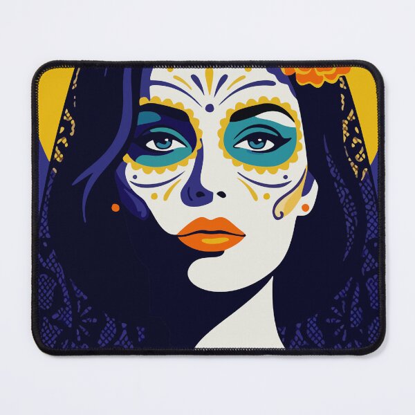 Item preview, Catrina Flat Color Art | Day of the Dead Mexican Sugar Skull designed and sold by Ojo de Lilith.