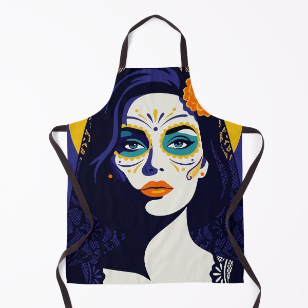 Item preview, Catrina Flat Color Art | Day of the Dead Mexican Sugar Skull designed and sold by  Ojo de Lilith.