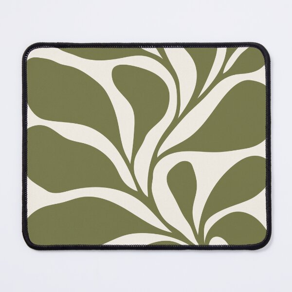 Item preview, Floral Forms 04 | Minimalist Olive Green Abstract Botanical Leaves designed and sold by MarleneCanto.