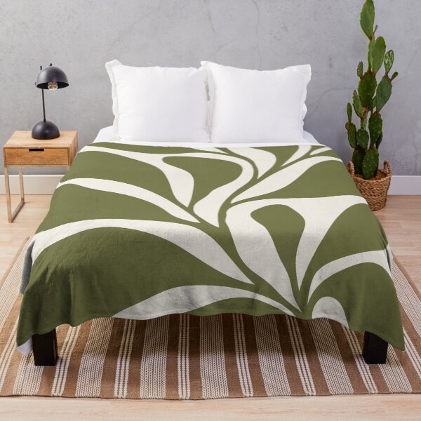Item preview, Floral Forms 04 | Minimalist Olive Green Abstract Botanical Leaves designed and sold by MarleneCanto.