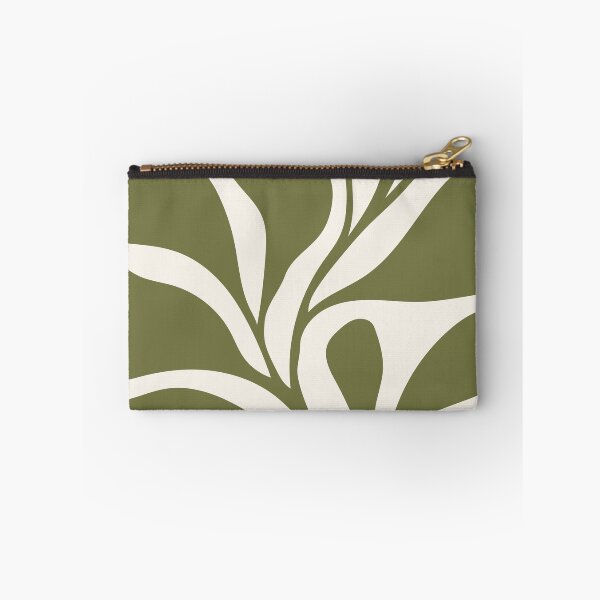 Item preview, Floral Forms 04 | Minimalist Olive Green Abstract Botanical Leaves designed and sold by MarleneCanto.