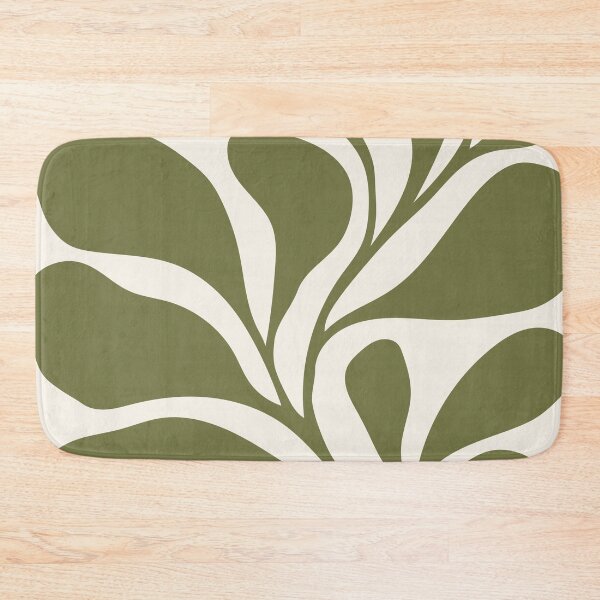 Item preview, Floral Forms 04 | Minimalist Olive Green Abstract Botanical Leaves designed and sold by MarleneCanto.