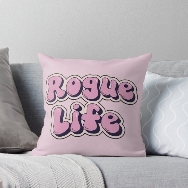 Item preview, Rogue Life – Pink Bubble RPG Typography designed and sold by ttrpgist.