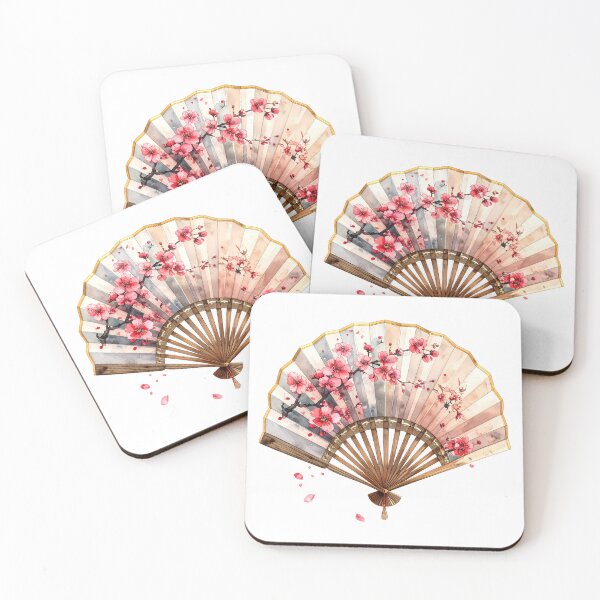 Item preview, Japanese Folding Fan Cherry Blossom  designed and sold by BetweenForms.