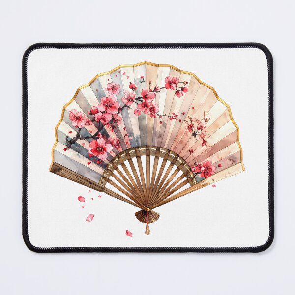 Item preview, Japanese Folding Fan Cherry Blossom designed and sold by BetweenForms.
