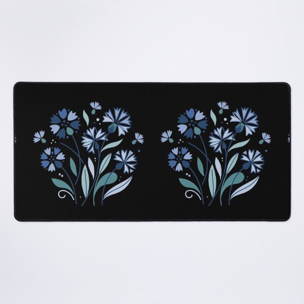 Item preview, Cornflower bouquet illustration with blue and turquoise flowers on a transparent background designed and sold by ElegantOutlines.