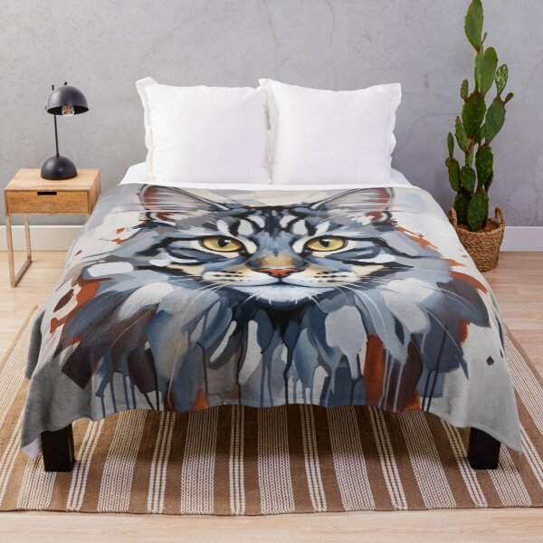 Item preview, Modern Maine Coon Cat | Geometric Abstract Graphic Pet Portrait designed and sold by KingsArtworx 2.