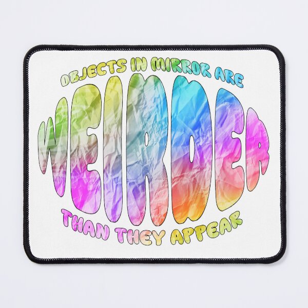 Item preview, "Objects In Mirror Are Weirder Than They Appear" Retro designed and sold by ShopCNTS.