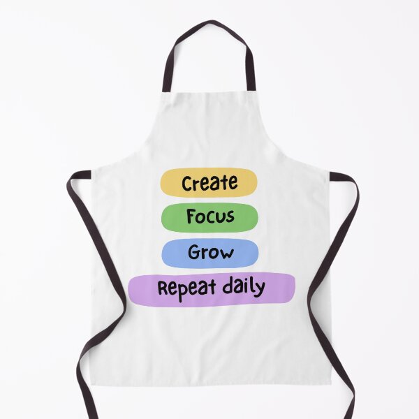 Item preview, Create Focus Grow Repeat Daily Motivational Typography Quote designed and sold by serotonin75114.