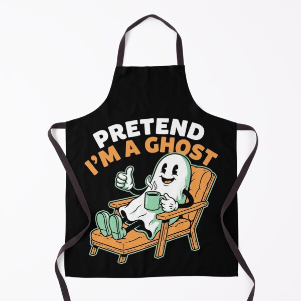 Item preview, Retro Relaxing Ghost Coffee Chair Pretend I'm A Ghost Funny Halloween Shirt    designed and sold by TeNovaStudio.
