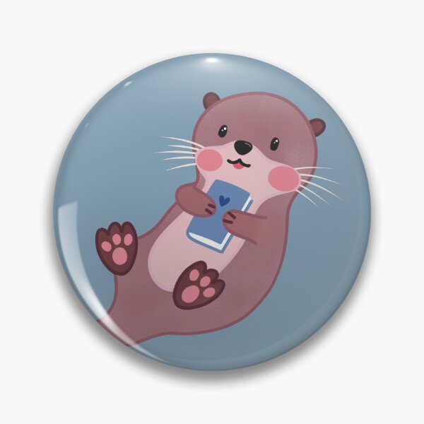 Item preview, Cute Otter with Book designed and sold by winterpumpkin.
