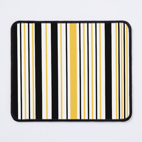 Item preview, Bee Inspired Yellow Black Vertical Stripe Pattern designed and sold by EmeraldeaArt.